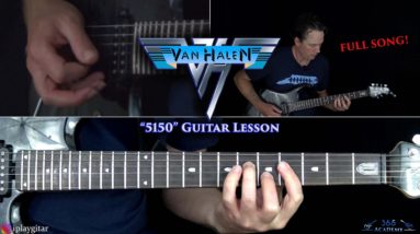 5150 Guitar Lesson (FULL SONG) - Van Halen