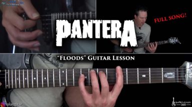 Floods Guitar Lesson (FULL SONG) - Pantera