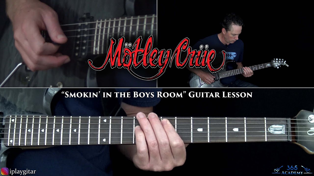 Motley Crue Smokin In The Boys Room Guitar Lesson 7995