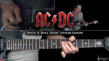 Rock 'n' Roll Train Guitar Lesson - AC/DC