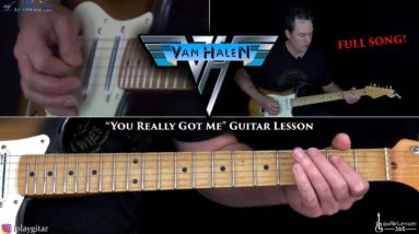 You Really Got Me Guitar Lesson (FULL SONG) - Van Halen