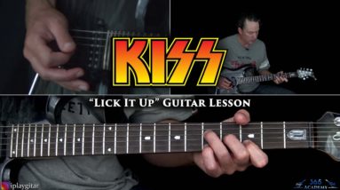 KISS - Lick It Up Guitar Lesson