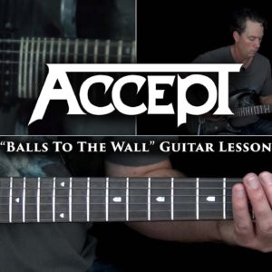 Accept - Balls To The Wall Guitar Lesson