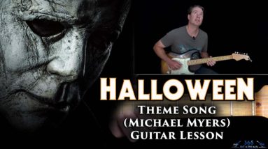 Halloween Theme Guitar Lesson - Michael Myers