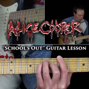 Alice Cooper - School's Out Guitar Lesson