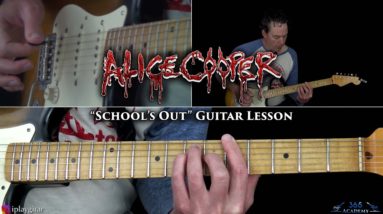 Alice Cooper - School's Out Guitar Lesson