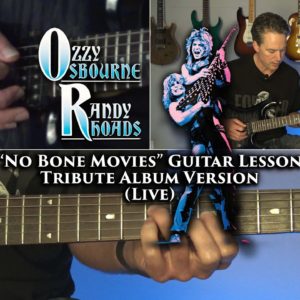 Ozzy Osbourne - No Bone Movies Guitar Lesson (Tribute Album Live Version) Randy Rhoads