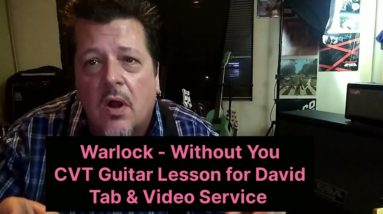 WARLOCK Without You Guitar Lesson + How to play
