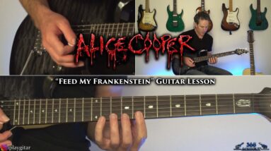 Alice Cooper - Feed My Frankenstein Guitar Lesson