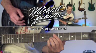 Michael Jackson - Beat It Guitar Lesson (FULL SONG)