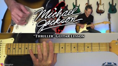 Michael Jackson - Thriller Guitar Lesson