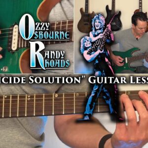 Ozzy Osbourne - Suicide Solution Guitar Lesson (Randy Rhoads)