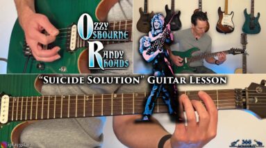 Ozzy Osbourne - Suicide Solution Guitar Lesson (Randy Rhoads)