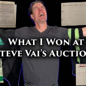 What I Won at Steve Vai's Auction!