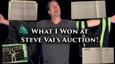 What I Won at Steve Vai's Auction!