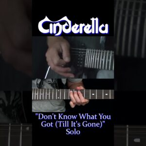 Don't Know What You Got (Till It's Gone) Solo - Cinderella
