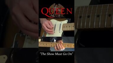 The Show Must Go On Instrumental Guitar Solo - Queen